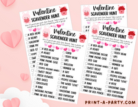 SCAVENGER HUNT GAME: VALENTINE'S DAY Theme | Valentine's Game | Valentine's Day DIY | Valentine's Day Parties
