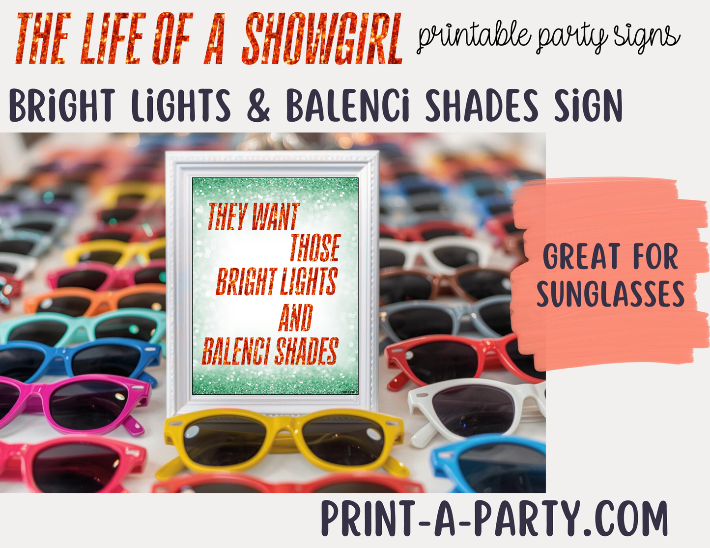 Swiftie Party Signs - Printable Taylor Swift Life of a Showgirl Party Signs – Swiftie Party Decorations