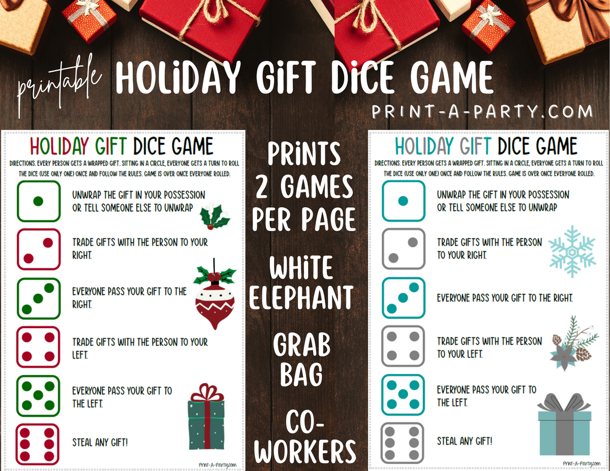 DICE GAME | Holiday Dice Game | Christmas Dice Game | Pass The Presents  Game | White Elephant Gifts | Grab Bag Gifts