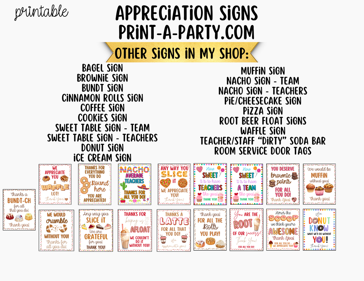Printable Root Beer Float Sign You Are the Root of Our Success