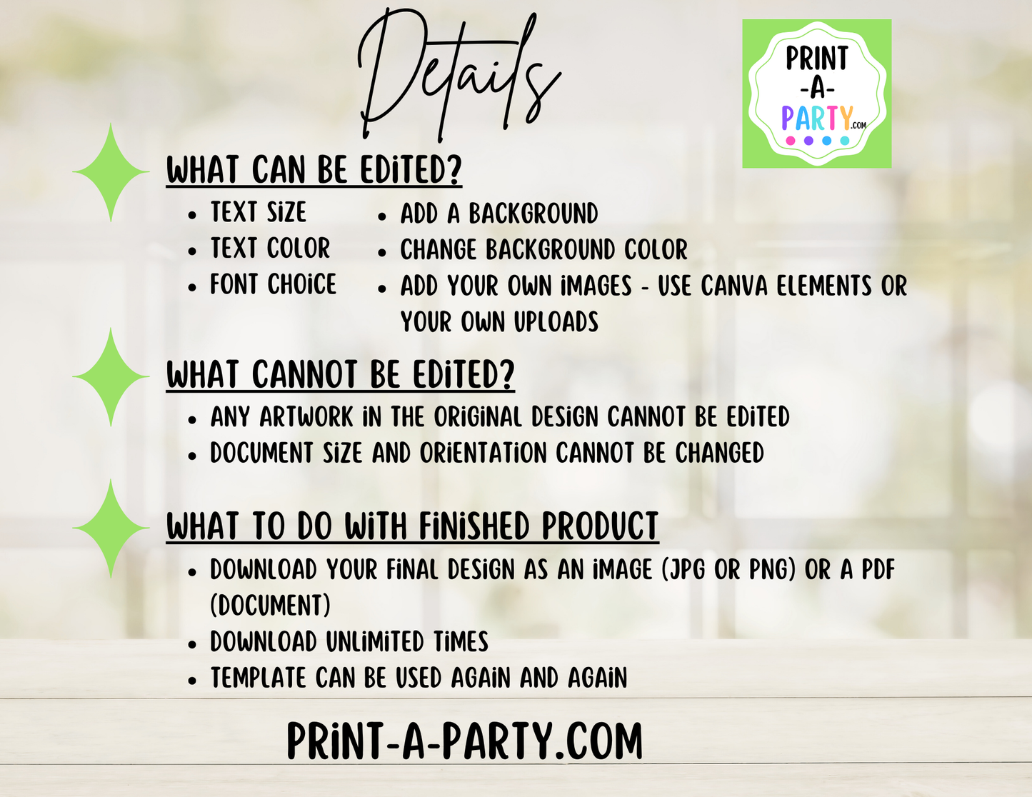 Editable BAKED POTATO BAR - Sign and Food Labels Template Chalkboard - Perfect for Parties, Showers, Birthdays or Holidays