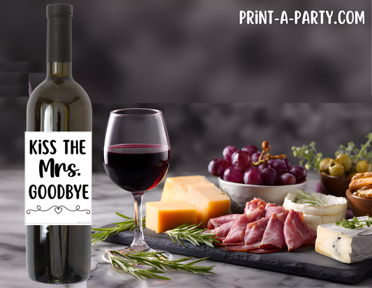 WINE LABELS: Printable Divorce Party Wine Labels (6-Pack) – Funny Breakup & “Just Divorced” Wine Bottle Stickers (4.3” x 6”)