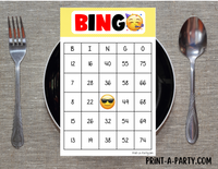 BINGO: Emoji | Classrooms | Parties | Birthday | 30, 40, or 50 cards - INSTANT DOWNLOAD