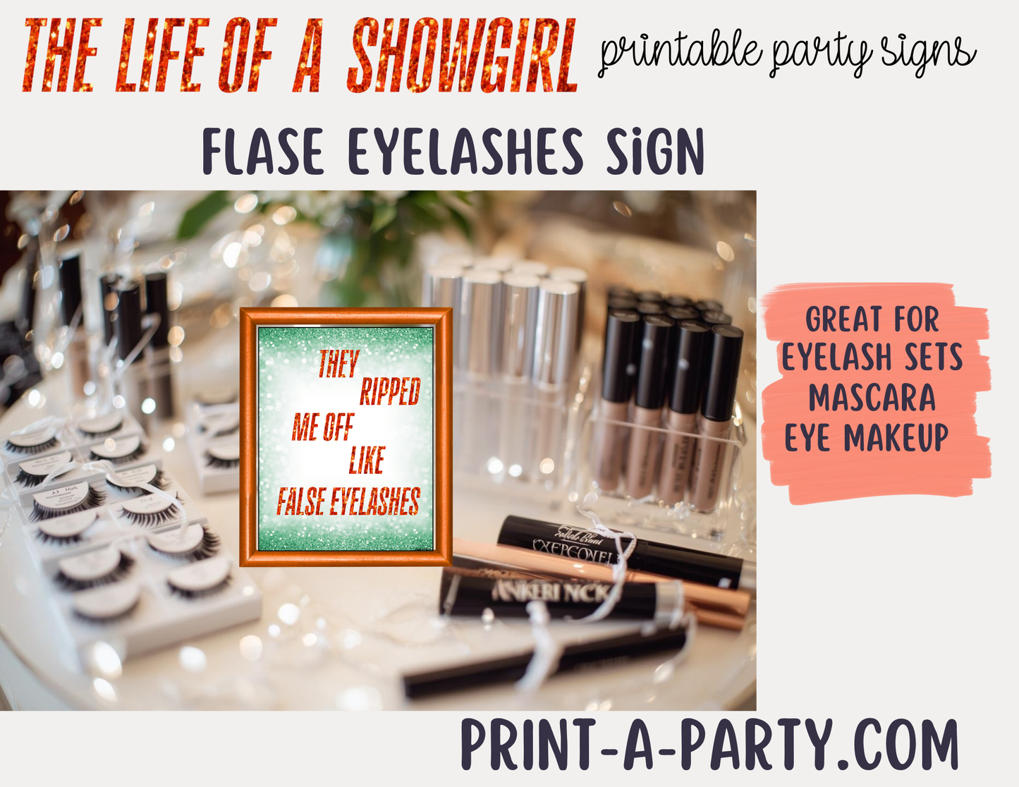 Swiftie Party Signs - Printable Taylor Swift Life of a Showgirl Party Signs – Swiftie Party Decorations