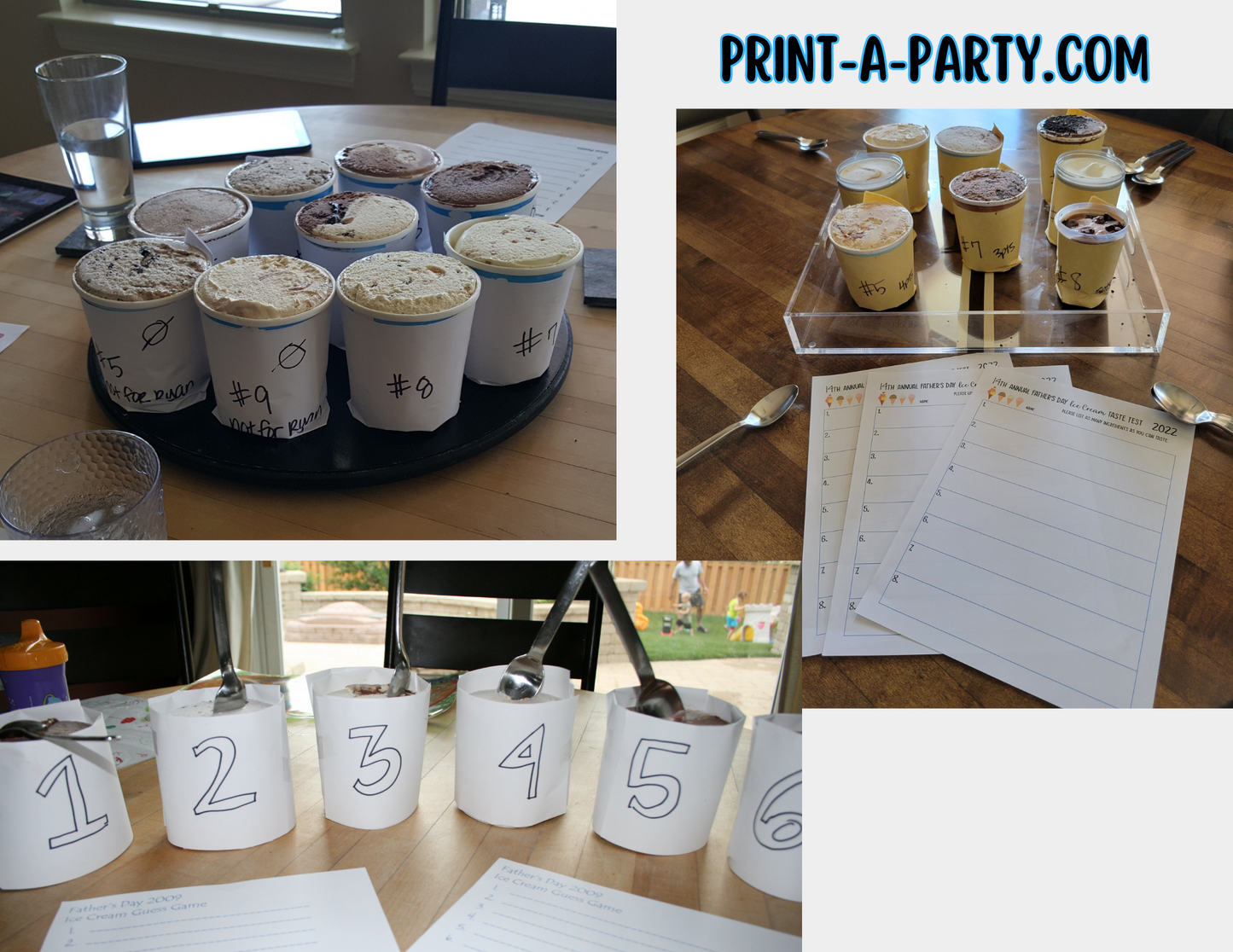 Father's Day Activity - Ice Cream Taste Test Printable - FREE INSTANT DOWNLOAD