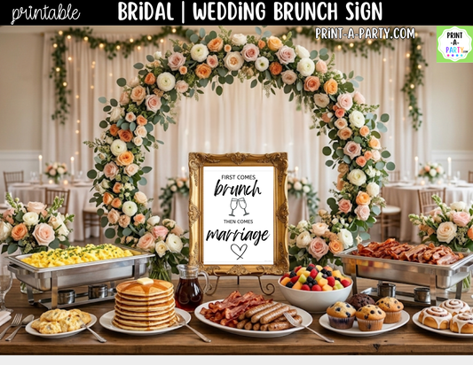 First Comes Brunch Then Comes Marriage | Brunch Sign