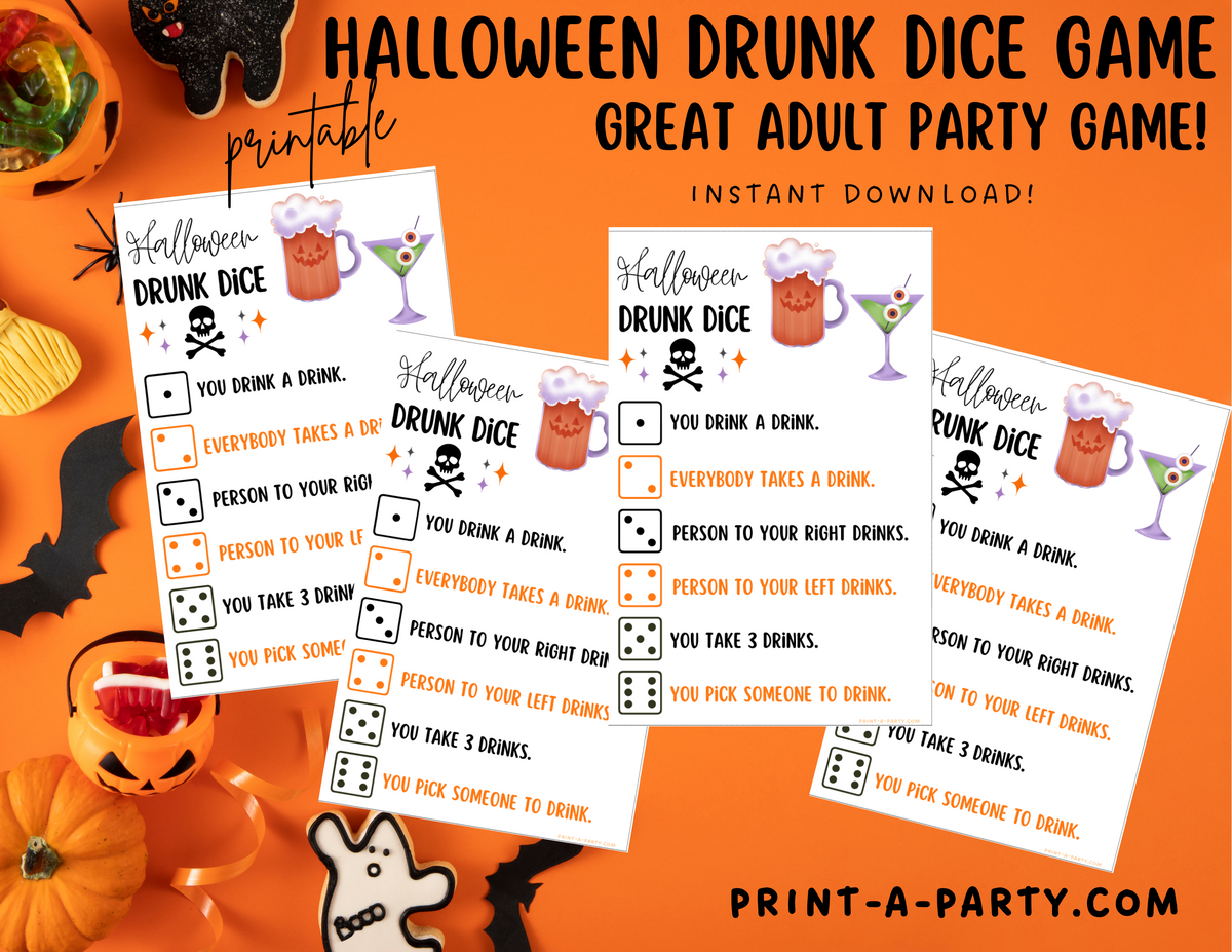 Drinking Dice, Drinking Game Accessories For Party, Halloween Party  Supplies - Temu