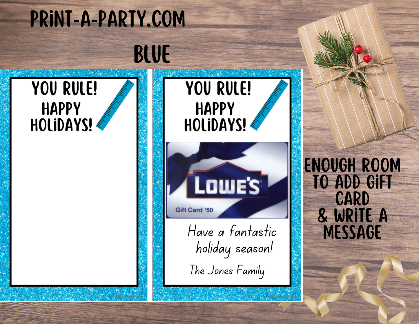 GIFT CARD Printable Home Improvement Gift Card Holders – DIY & Fix-It Themed Templates