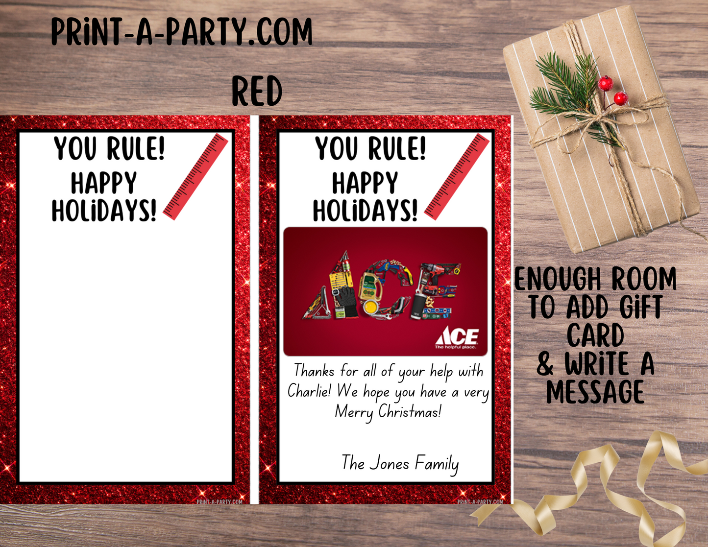 GIFT CARD Printable Home Improvement Gift Card Holders – DIY & Fix-It Themed Templates