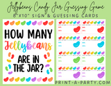 JELLYBEANS CANDY GUESSING GAME | How many jellybeans in jar | Easter Party | Birthday Party | Holiday activity | Peeps | Jellybeans | Printable