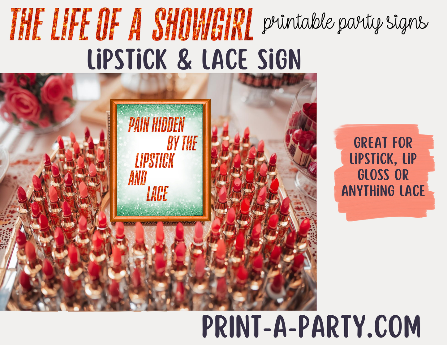 Swiftie Party Signs - Printable Taylor Swift Life of a Showgirl Party Signs – Swiftie Party Decorations