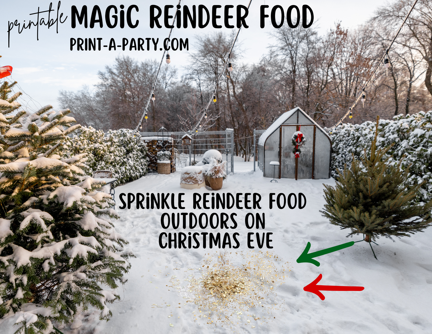 Magic Reindeer Food Kit – Printable Labels, Recipe & Instructions