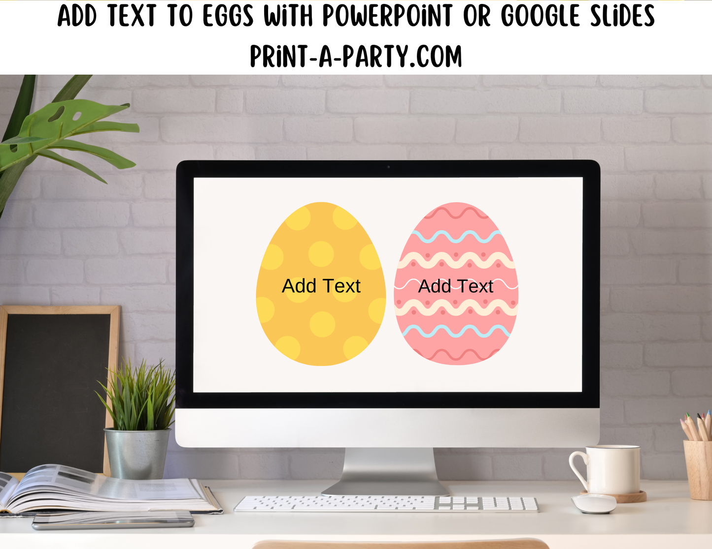 BACK TO SCHOOL: Bulletin Board Display for Classroom | Spring Bulletin Board | Easter Bulletin Board | Customizable Eggs lets you add names!