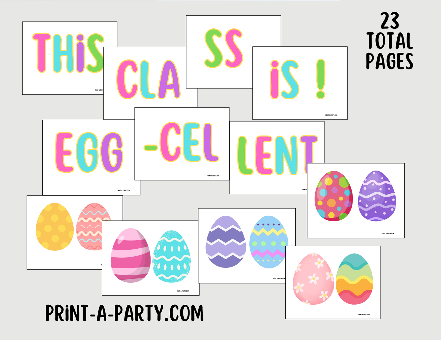 BACK TO SCHOOL: Bulletin Board Display for Classroom | Spring Bulletin Board | Easter Bulletin Board | Customizable Eggs lets you add names!