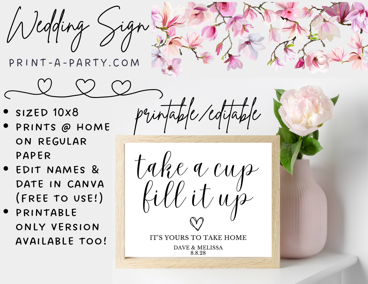 wedding sign template