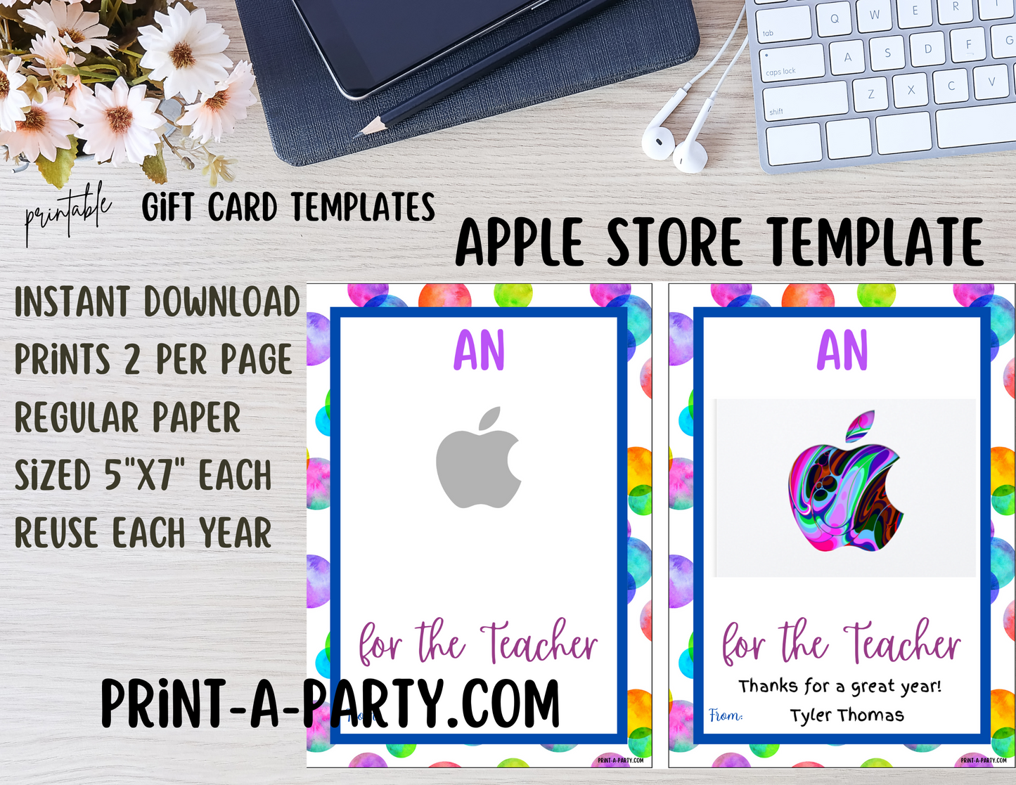 GIFT CARDS: Teacher or Staff Appreciation Gifts | Teacher Appreciation Week | End of Year Teacher Gifts | Teacher Gift Cards | Amazon | Apple | Target | Starbucks