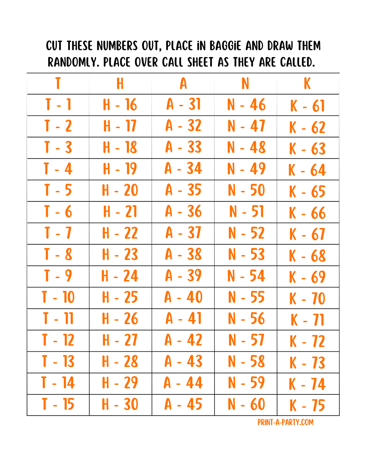 BINGO: Thanksgiving Printable Bingo Game – Fun Holiday Activity for Family & Classroom Parties