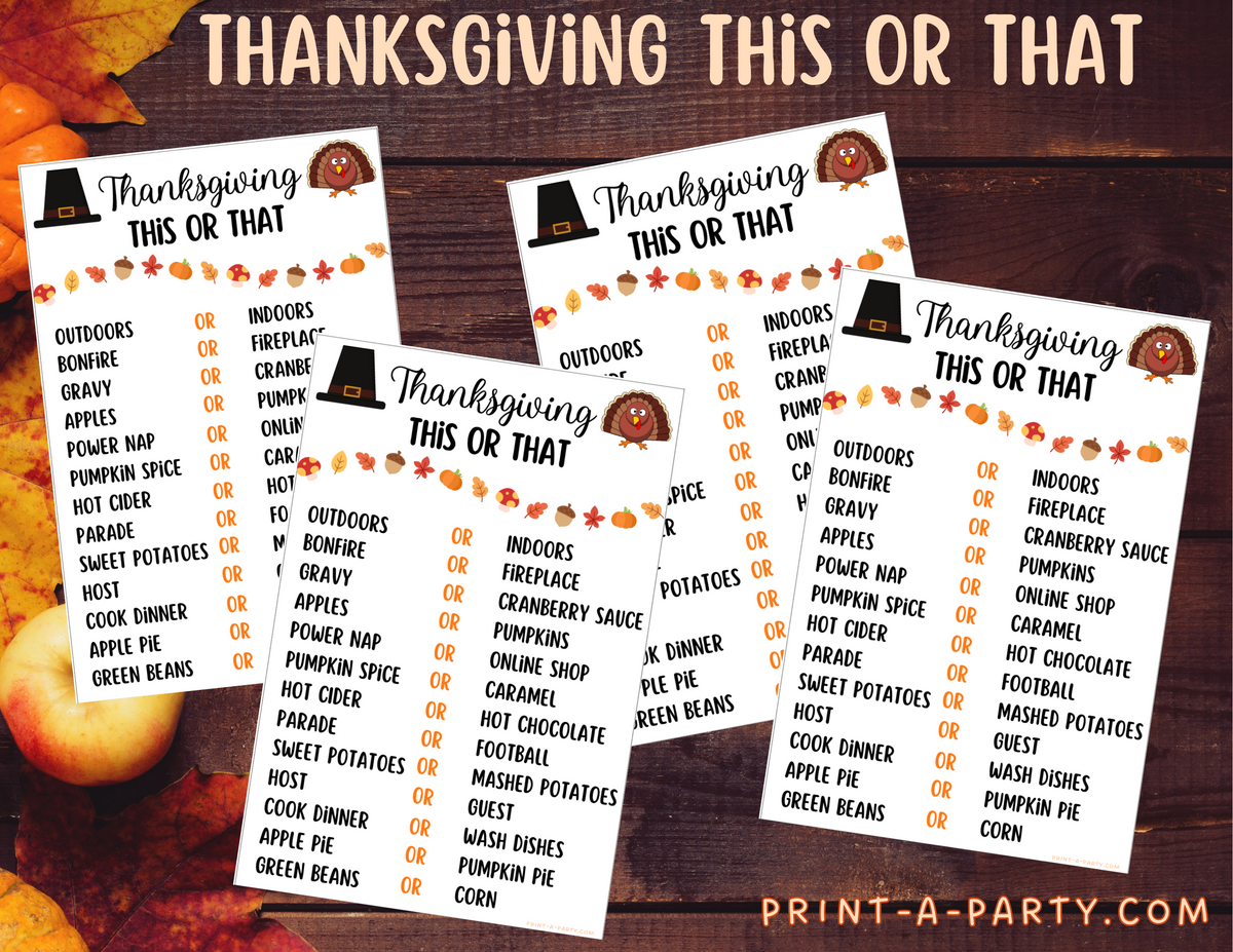 Thanksgiving Find the Guest BINGO Thanksgiving Holiday Bingo 