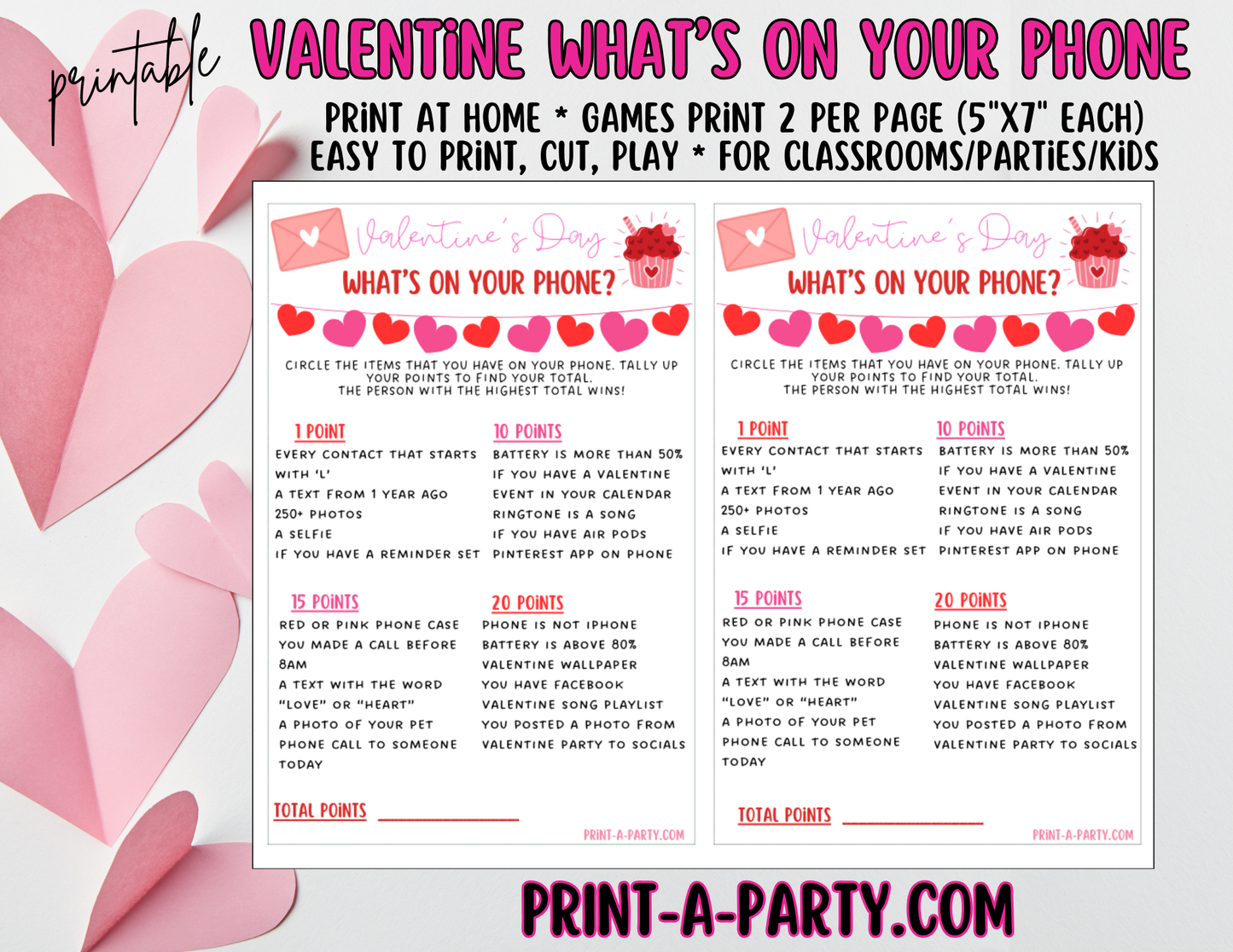 WHAT'S ON YOUR PHONE - Valentine's Day Edition | Valentine What's On Your Phone | Valentine's Day Game | Valentine Party Game
