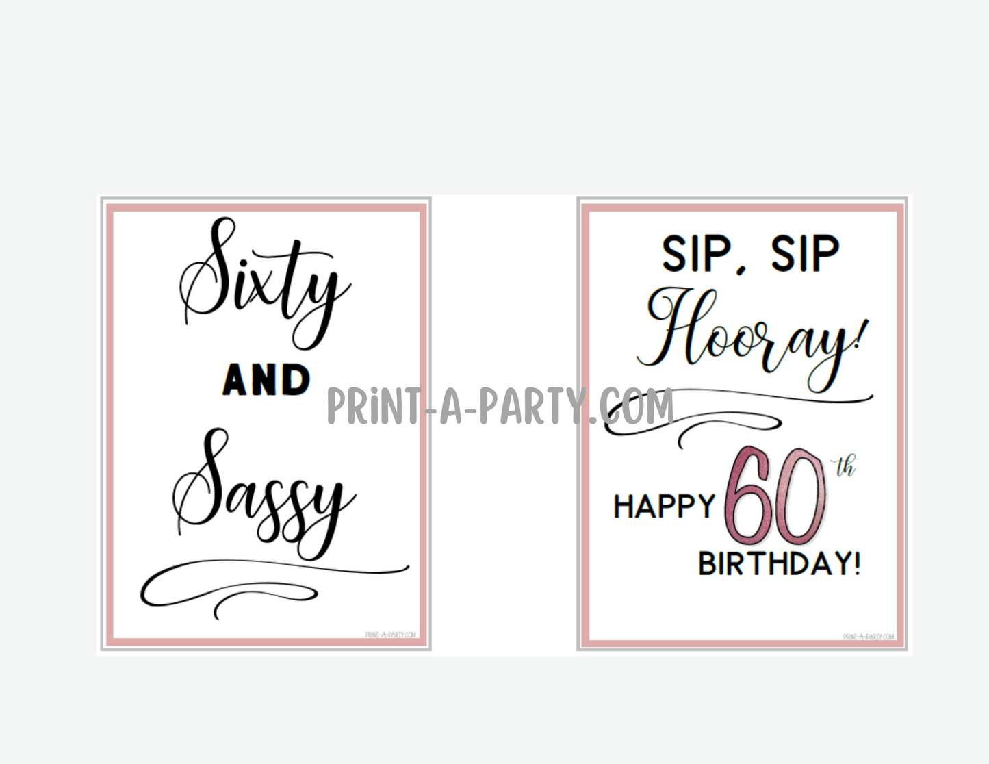 WINE LABELS: 60th Birthday (6) Birthday Wine | 60th Birthday Gift Idea | 60th Birthday Wine