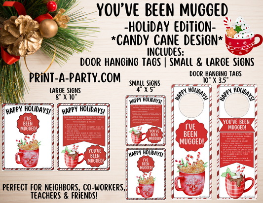 GIFT IDEA: You've Been Mugged Holiday Gift Printable – Christmas Neighbor & Co-Worker Game
