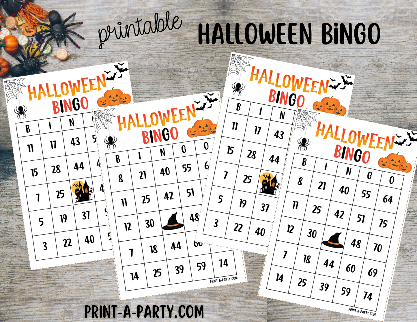 BINGO: Halloween Bingo Game Printable – Instant Download for Classrooms, Parties & Family Fun