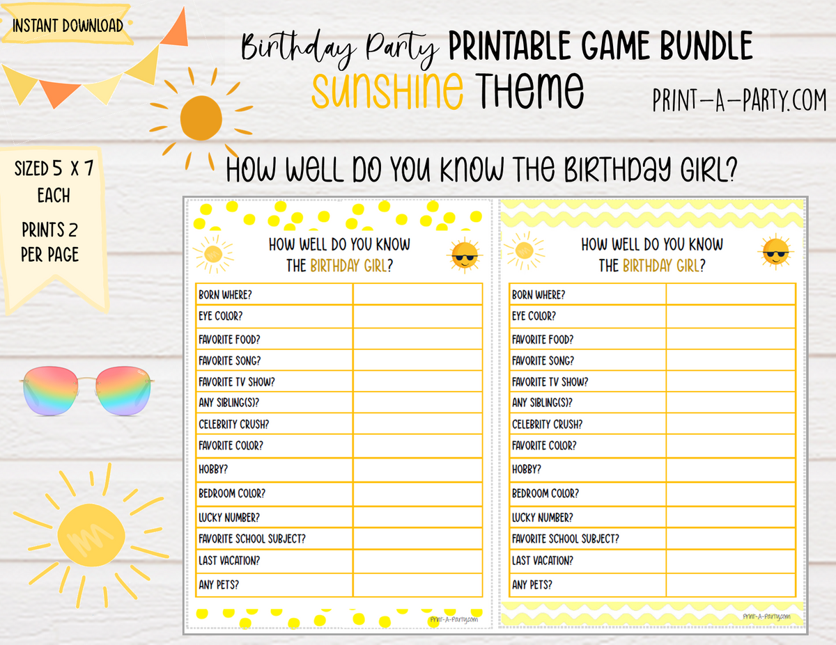 Printable Birthday Party Games | Candy Theme | Non Pareils | Printable –  PrintAParty