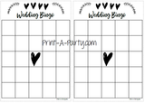 BINGO | Bridal Wedding Shower Gift Bingo Game | Blank Bridal Wedding Shower Bingo Game | Same Sex Wedding Shower Activities