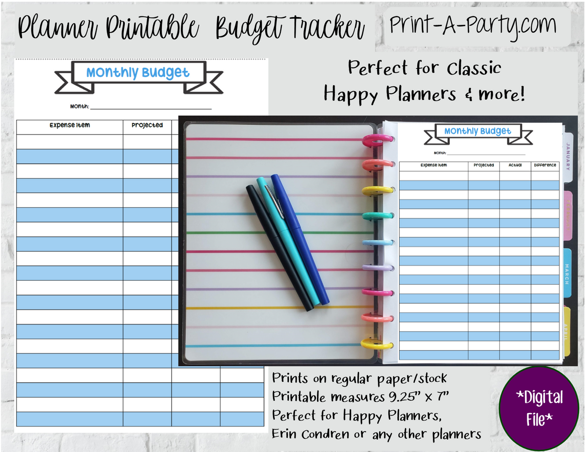 The Happy Planner Classic Punch: Blue