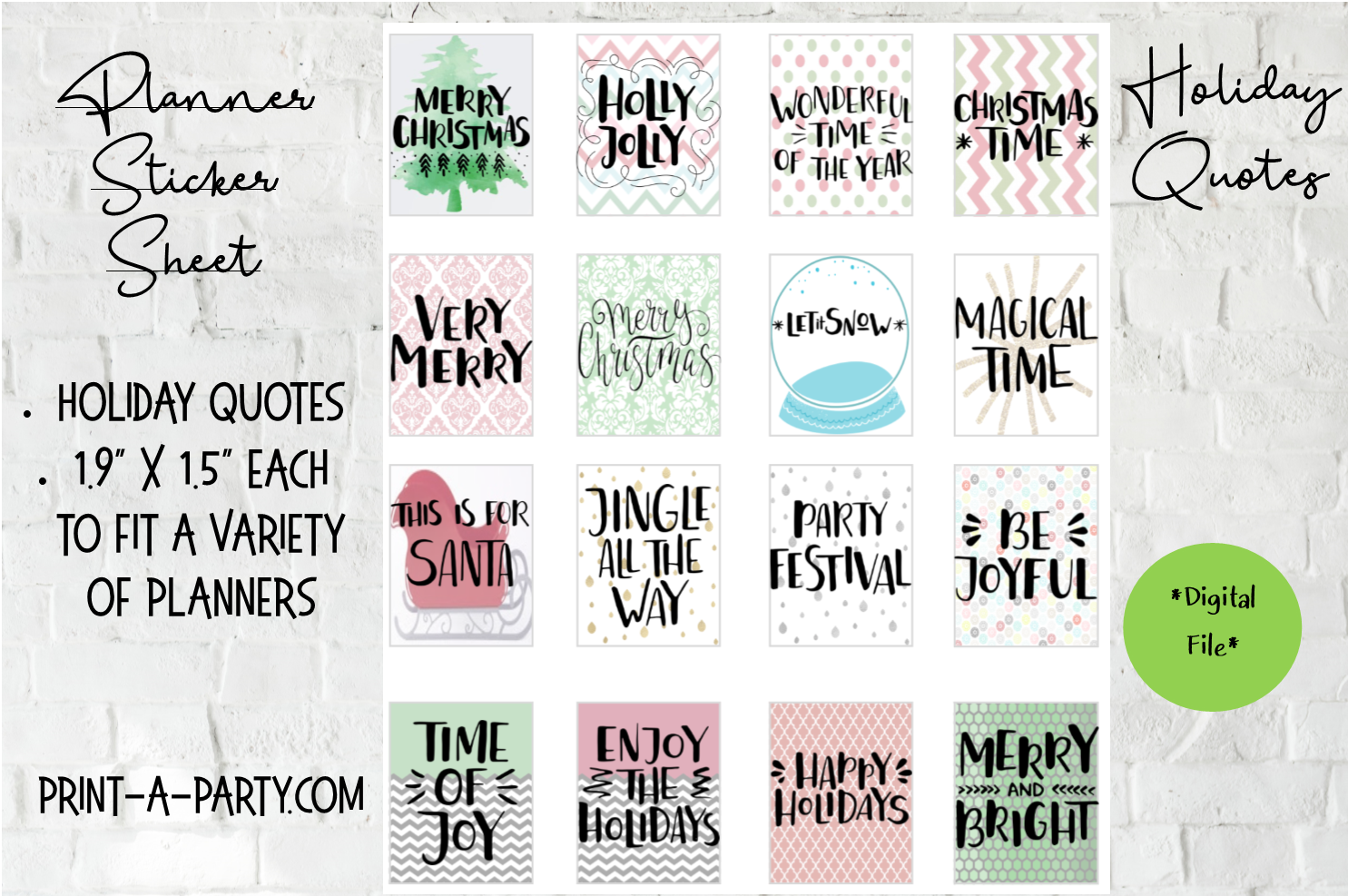 planner-stickers-holiday-quotes-christmas-boxes-instant-downloa-printaparty for Free Printable Christmas Planner Stickers PLANNER STICKERS: Holiday Quotes | Christmas | Boxes | INSTANT DOWNLOA – PrintAParty for Free Printable Christmas Planner Stickers