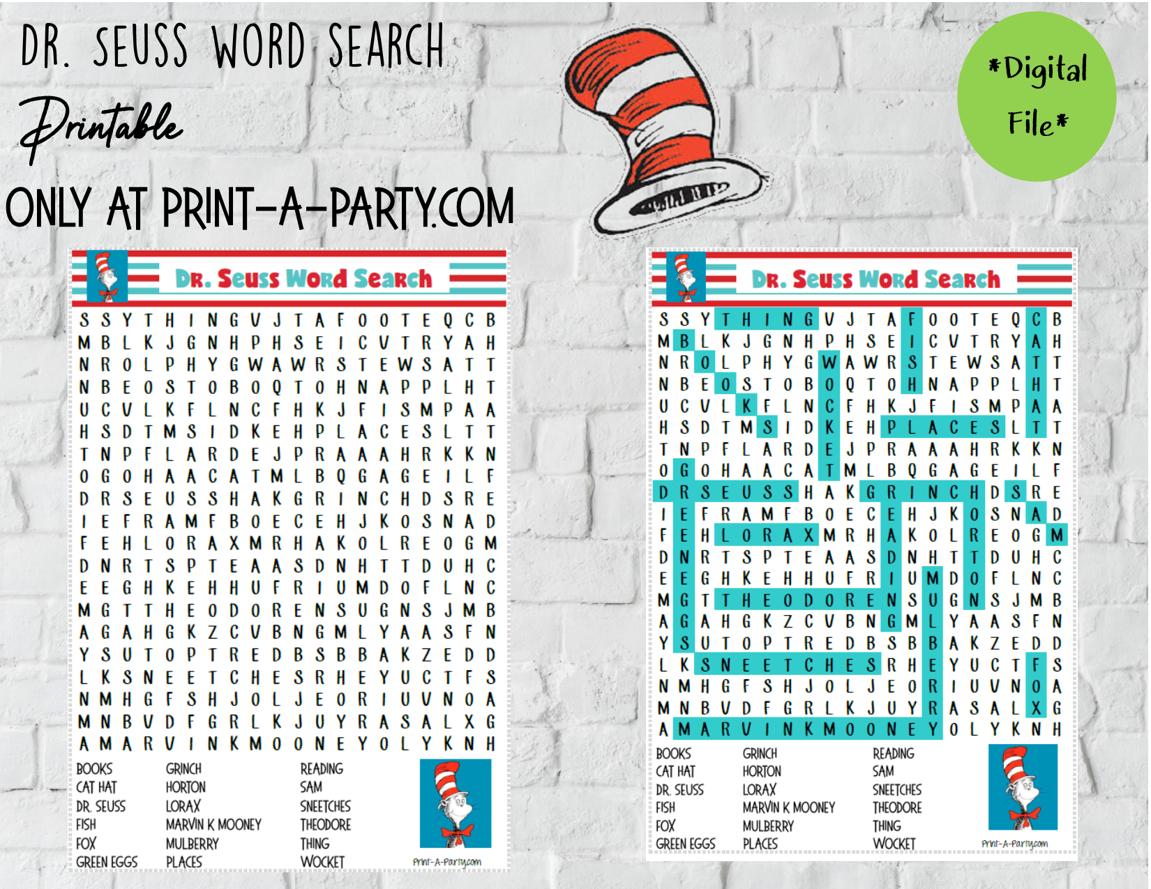 Dr. Seuss Word Search for Classrooms, Teachers, Homeschool – PrintAParty dr-seuss-word-search-for-classrooms-teachers-homeschool-printaparty