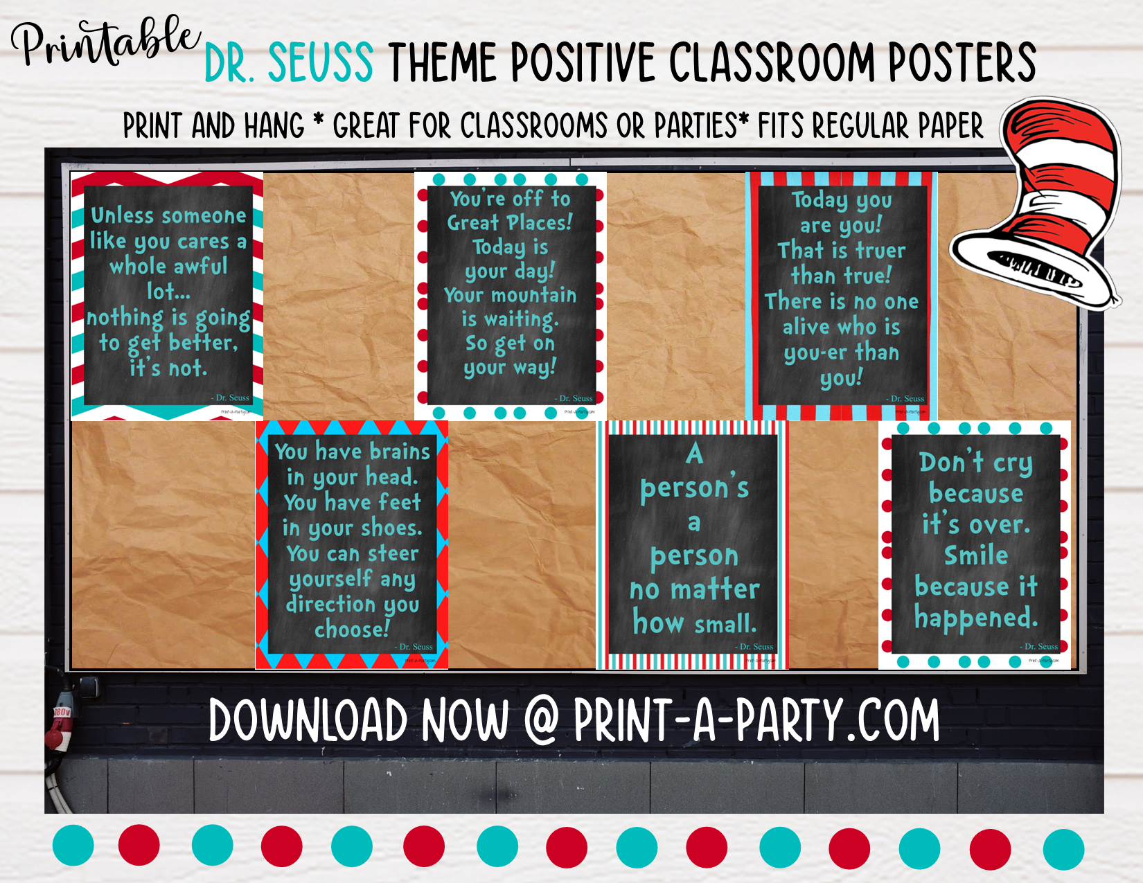 CLASSROOM DECOR | Dr. Seuss Quotes | Dr. Seuss Decor | Positive Classr – PrintAParty classroom-decor-dr-seuss-quotes-dr-seuss-decor-positive-classr-printaparty
