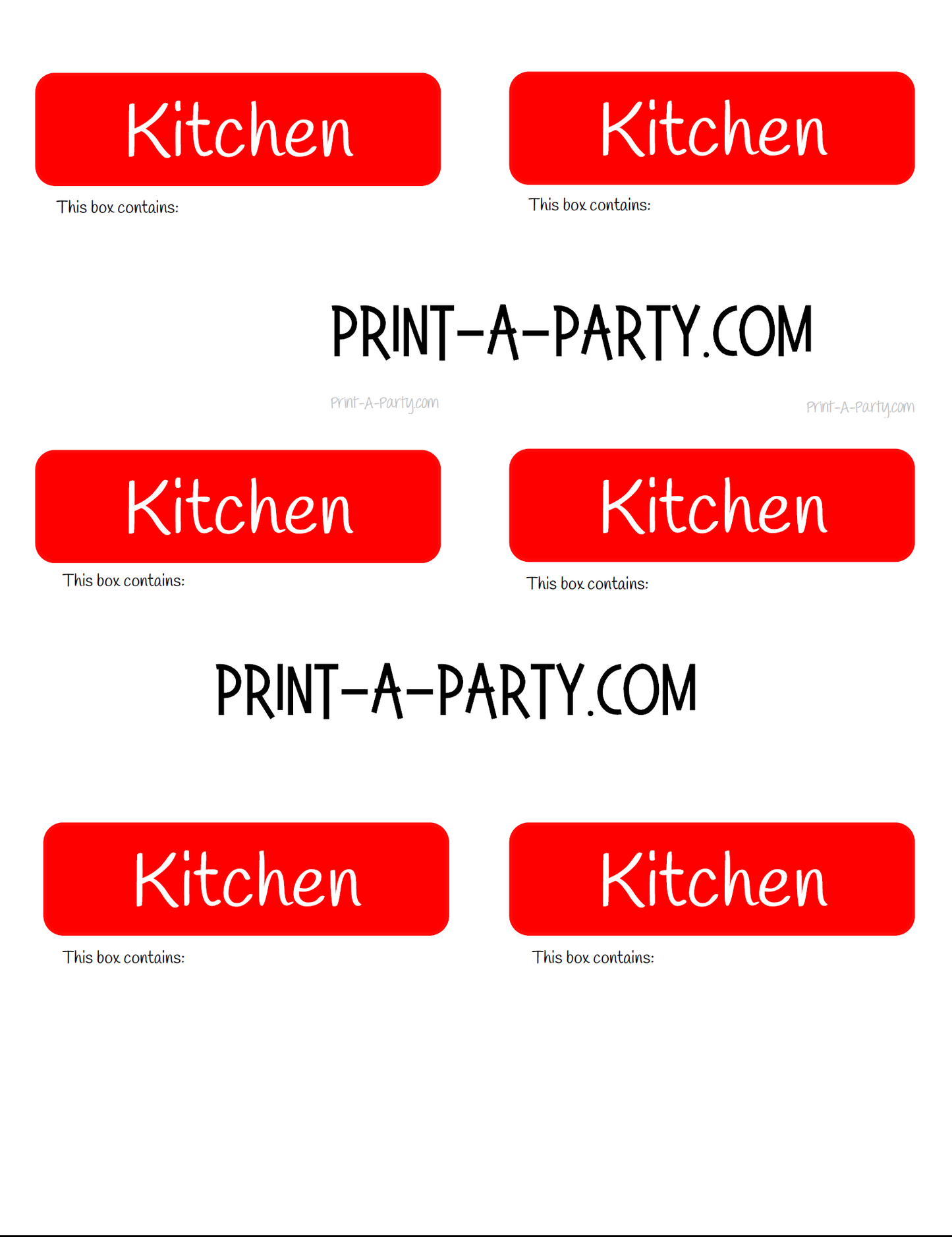 Moving Planning Binder – 29 Pages Color-Coded Labels, Lists & Checklists (Instant Download)