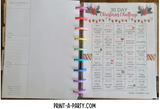 Christmas: 30 Day Christmas Challenge | Christmas Memories | Classic Happy Planner | Planner Printable