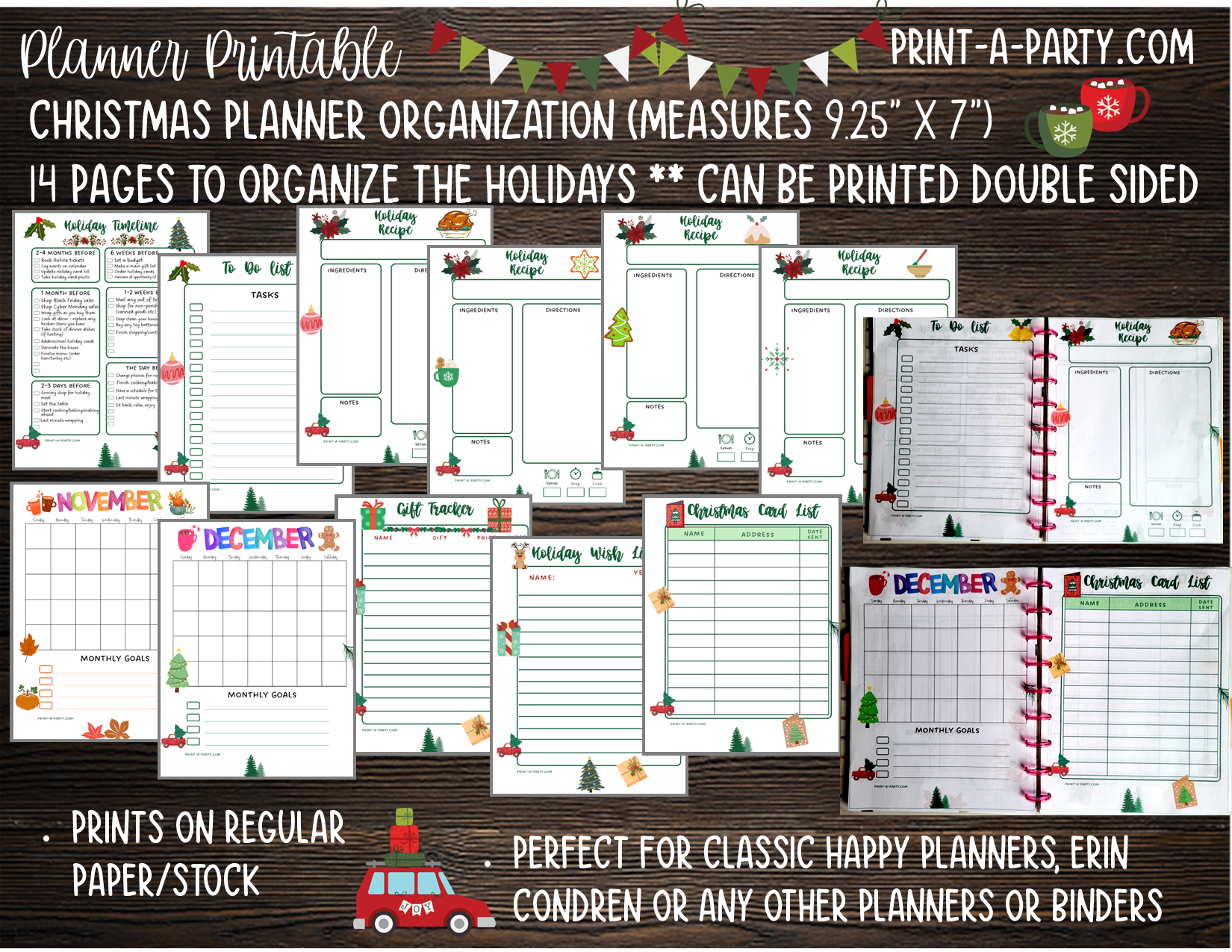 christmas-planning-pages-planner-size-christmas-organization-planner-printable-planner-inserts-classic-happy-planner-christmas-organization-printaparty for Free Classic Happy Planner Printable Inserts Christmas Planning Pages - Planner Size | Christmas Organization | Planner Printable | Planner Inserts | Classic Happy Planner | Christmas Organization – PrintAParty for Free Classic Happy Planner Printable Inserts