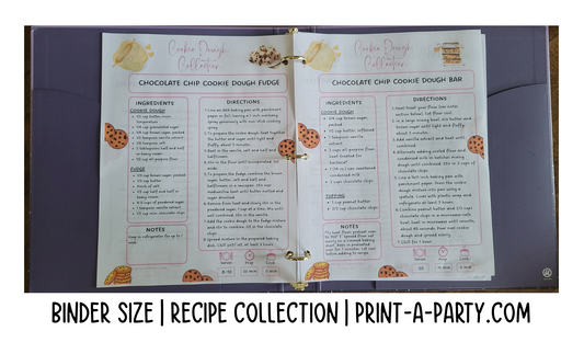 DIY Cookbook - Slow Cooker Crock Pot Recipe Collection – Printable or Editable Cookbook Pages (Planner & Binder Sizes)