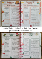 DIY Cookbook | 30 MINUTE DINNER Recipe Collection | PRINTABLE OR EDITABLE | Planner and Binder Size | Meal Plan | Planner Recipes | Binder Recipes