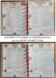 DIY Cookbook | SOUP Recipe Collection | PRINTABLE OR EDITABLE | Planner and Binder Size | Meal Plan | Planner Recipes | Binder Recipes