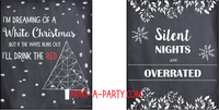 WINE LABELS: Christmas Sarcastic Holiday for Wine Gifts, Wine Baskets - INSTANT DOWNLOAD