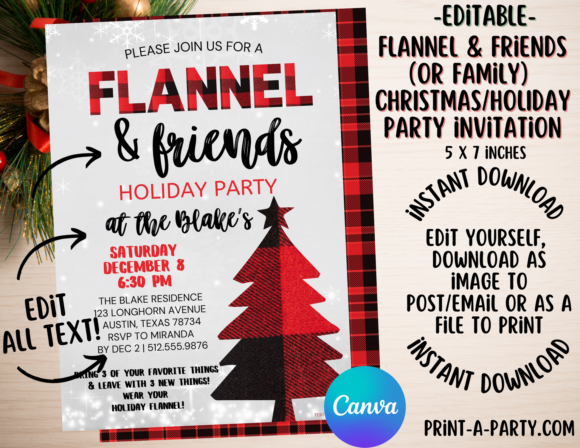 Free printable customizable fabulous Christmas flyer templates free-printable-customizable-fabulous-christmas-flyer-templates
