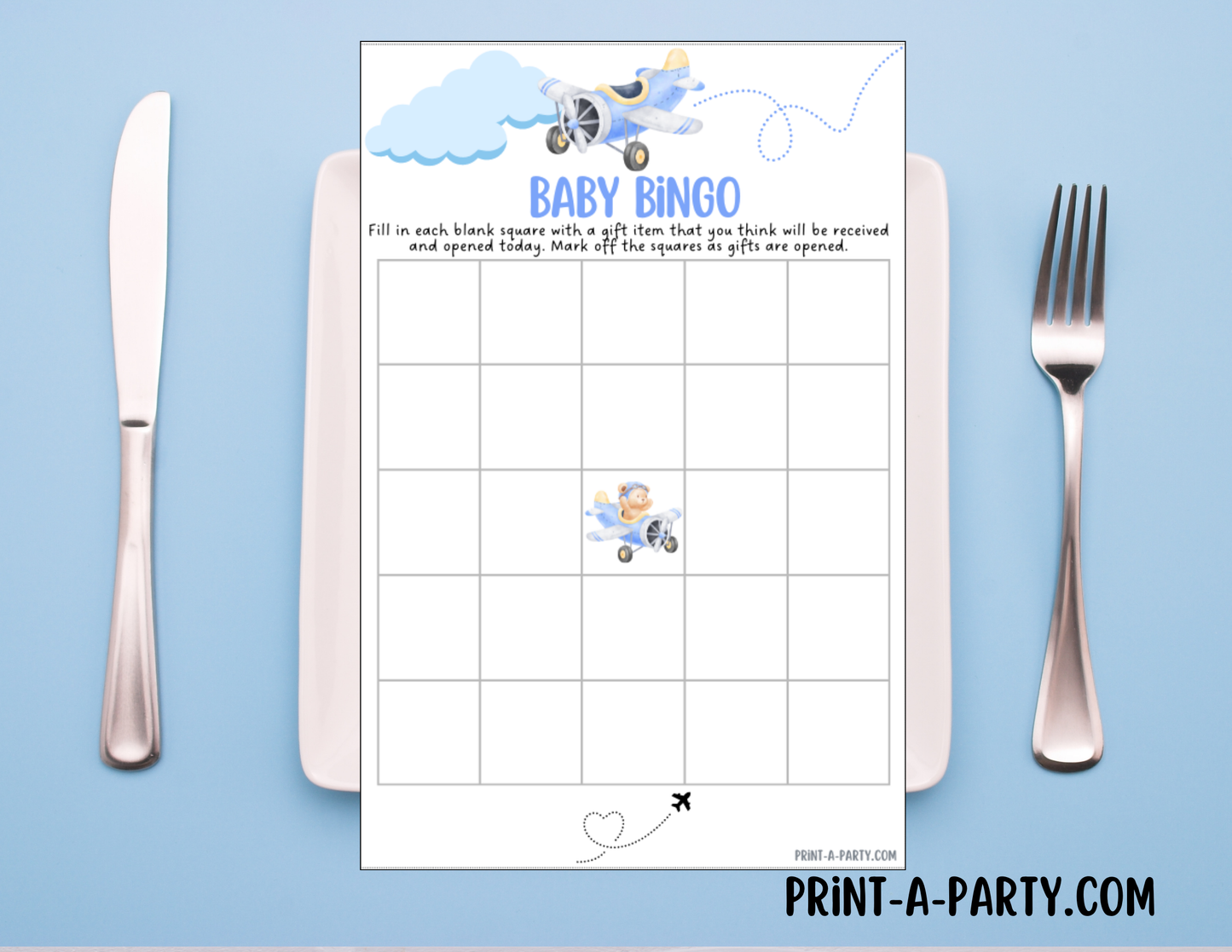 GAMES for Baby Shower | Airplane Aviation Baby Shower Theme | Airplane Aviation Baby Shower Games | Aviation Baby Shower Ideas