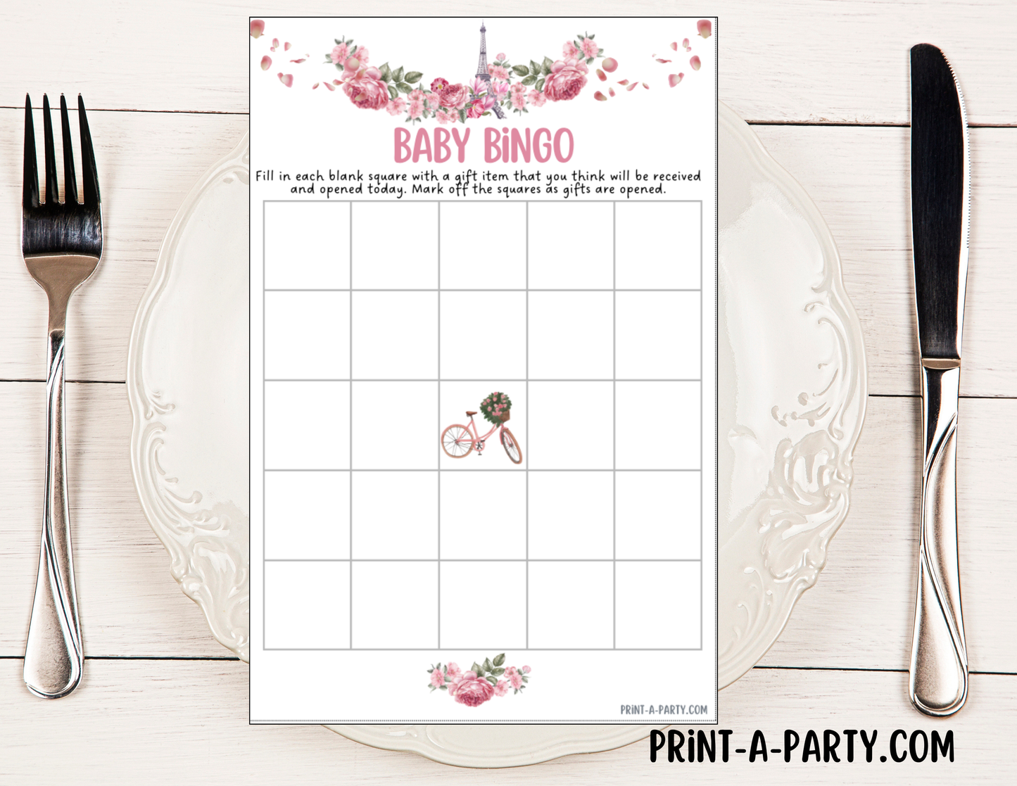 GAMES for Baby Shower | Paris Shower Theme | Parisan Baby Shower | Paris Shower Idea