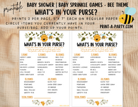 GAMES for Baby Shower | Bee Baby Shower Theme | Bee Baby Shower Games | Mommy To Bee | Sweet As Can Bee | INSTANT DOWNLOAD