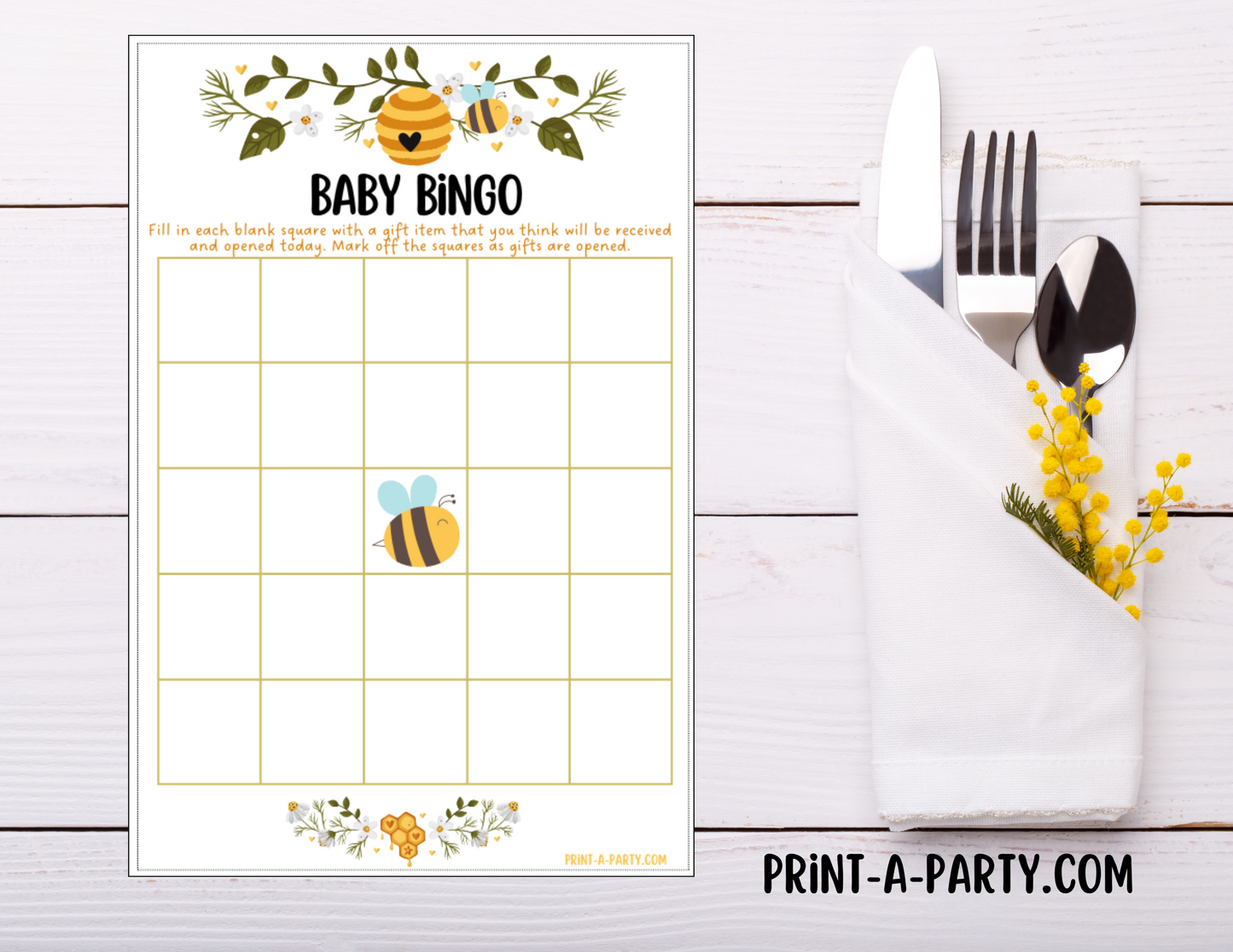 GAMES for Baby Shower | Bee Baby Shower Theme | Bee Baby Shower Games | Mommy To Bee | Sweet As Can Bee | INSTANT DOWNLOAD