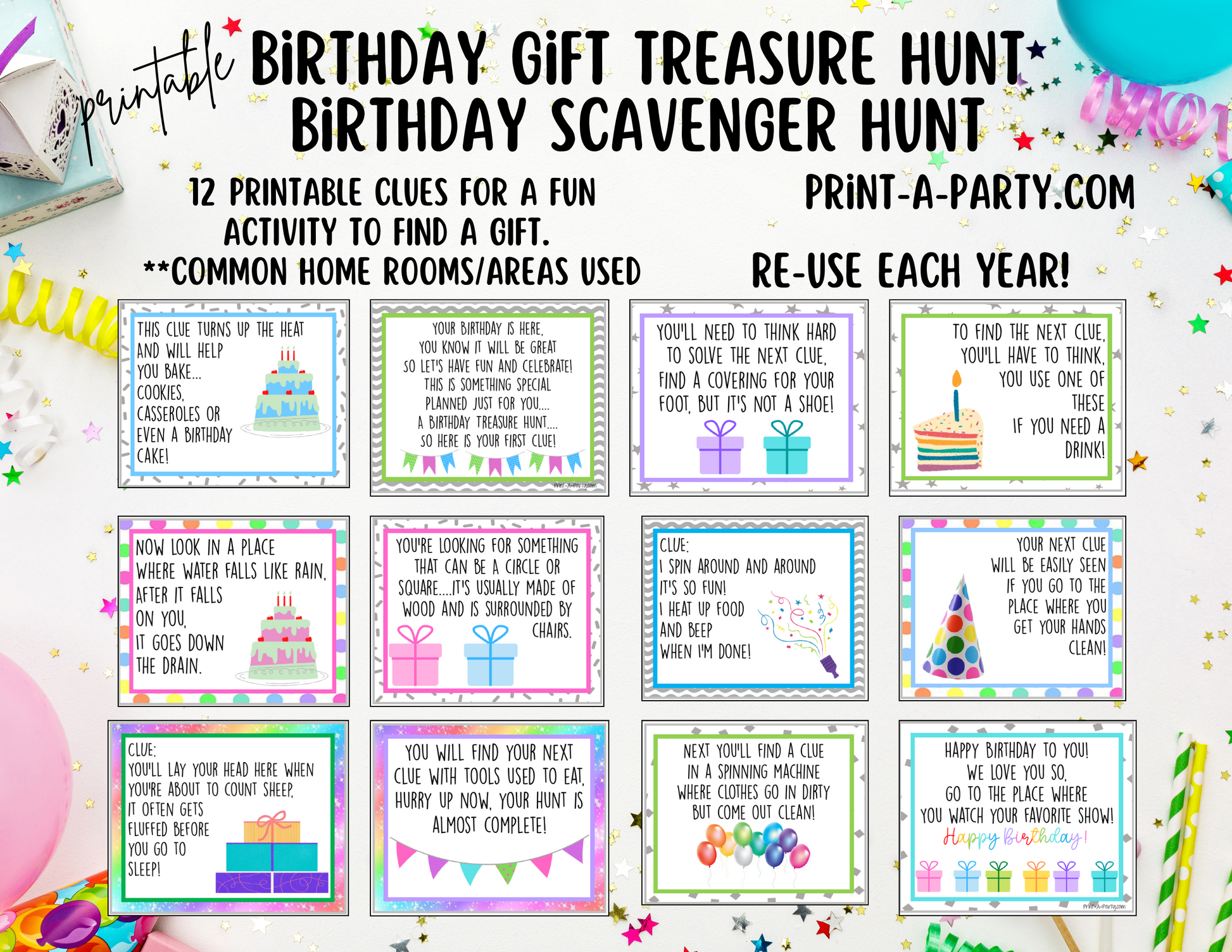 Birthday Scavenger Hunt Ideas
