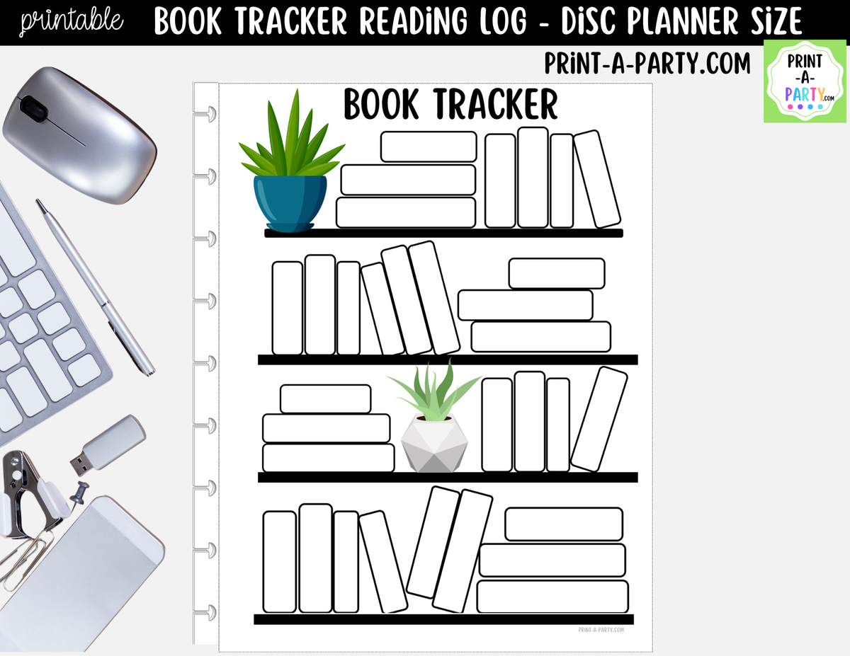 Book Tracker Printable – Reading Log Planner Insert