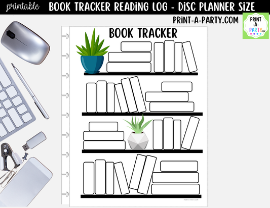 Book Tracker Printable – Reading Log Planner Insert