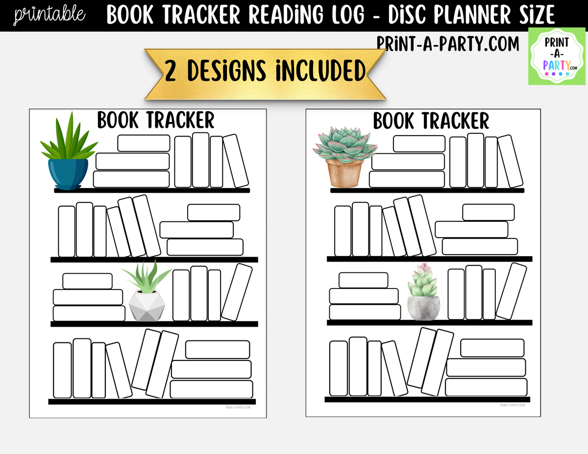 Book Tracker Printable – Reading Log Planner Insert