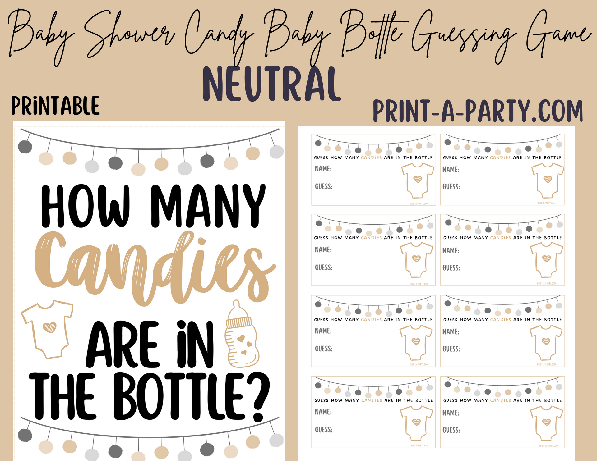 candy-in-a-baby-bottle-guessing-game-baby-shower-printable-sign-guessing-cards-4-colors-instant-download-printaparty for Free Printable Candy Guessing Game Sheet Candy in a Baby Bottle Guessing Game – Baby Shower Printable - Sign + Guessing Cards - 4 colors - instant download – PrintAParty for Free Printable Candy Guessing Game Sheet