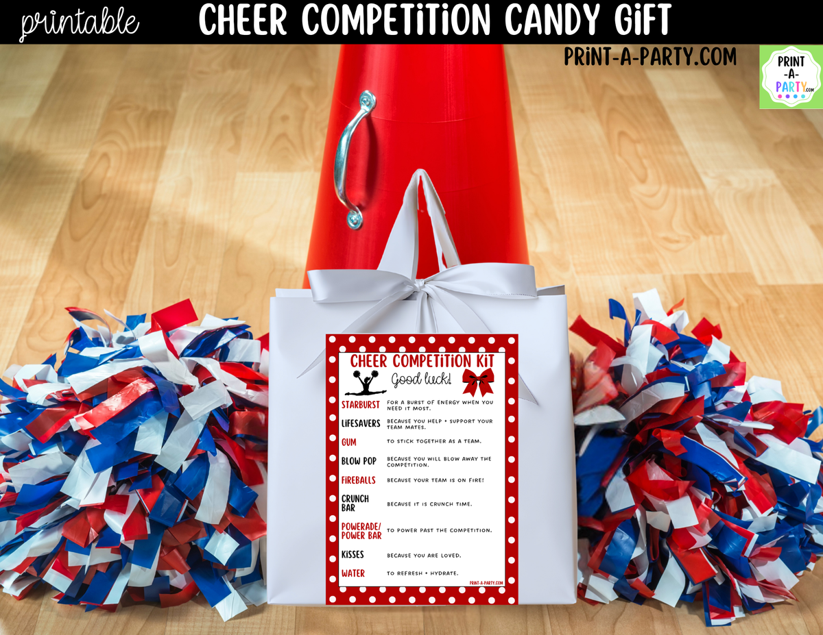 Cheerleader Candy Gram Printable – Competition & Team Gift